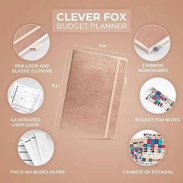 Clever Fox Budget Planner - Expense Tracker Notebook. Monthly Budgeting Organizer, Finance Logbook &...
