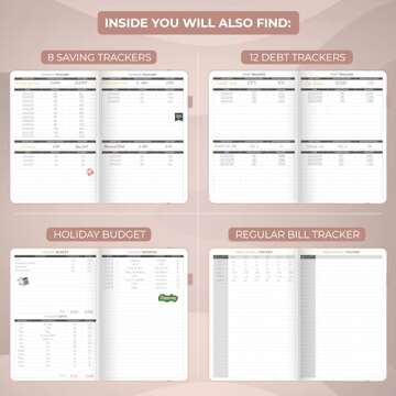 Clever Fox Budget Planner - Expense Tracker Notebook. Monthly Budgeting Organizer, Finance Logbook & Accounts Book, Bill Tracker, A5 (Rose Gold)