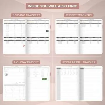Clever Fox Budget Planner - Expense Tracker Notebook. Monthly Budgeting Organizer, Finance Logbook & Accounts Book, Bill Tracker, A5 (Rose Gold)