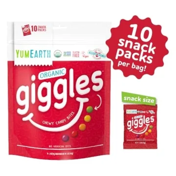 YumEarth Organic Giggles Chewy Candy - Healthy Fruity Snack