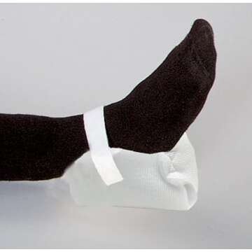 Skil-Care Single-Ply Sheepskin Econo Heel Protector, Low Sheer, One Size, Minimal Protection, 503004