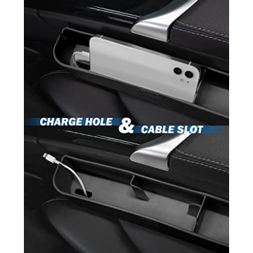 JOYTUTUS Car Seat Gap Filler - Silicone Organizer 2 Pack