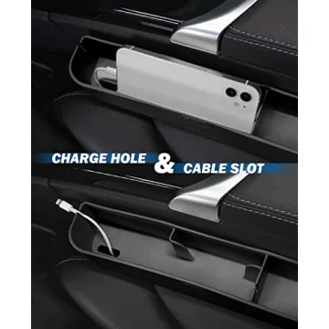 JOYTUTUS Car Seat Gap Filler - Silicone Organizer 2 Pack