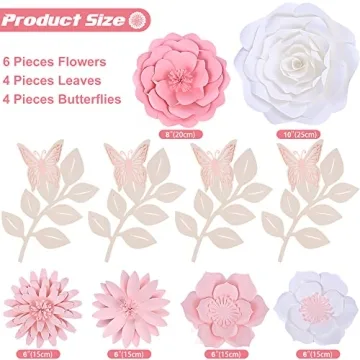 Mverse 3D Paper Flowers for Elegant Wedding Decor