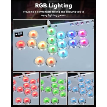 Sehawei Arcade Stick with Turbo & RGB Customization