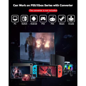 Sehawei Arcade Stick with Turbo & RGB Customization