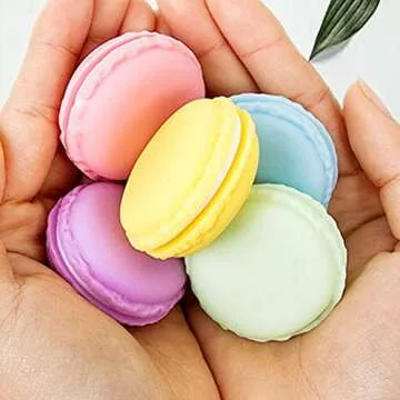 TOYANDONA Mini Ring Case Macaron Plastic Storage Box Portable Jewelry Boxes Small Macaron Containers Organizer Holder 12pcs