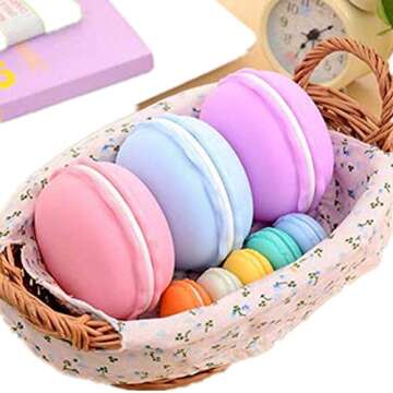 TOYANDONA Mini Ring Case Macaron Plastic Storage Box Portable Jewelry Boxes Small Macaron Containers Organizer Holder 12pcs