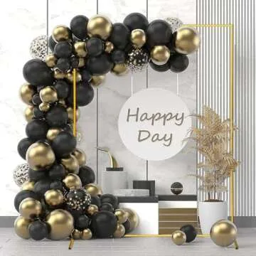 WORFEI Metal Wedding Arch Durable Backdrop Stand for Events