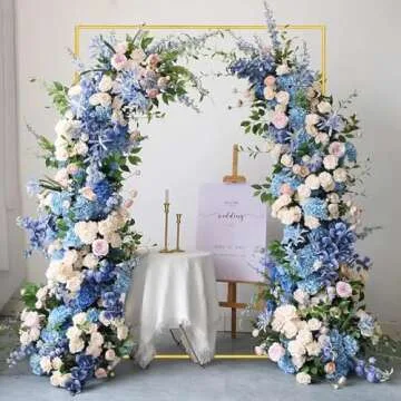 WORFEI Metal Wedding Arch Durable Backdrop Stand for Events