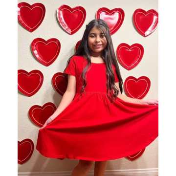 STELLE Girls Twirly Skater Dress Comfortable Stylish Ages 3-12