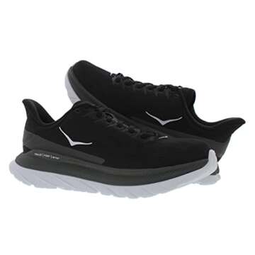 Get HOKA ONE ONE Mach 4 Womens Shoes - Size 8.5 Black/Dark Shadow