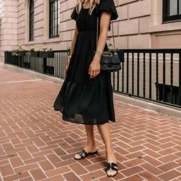 BUMIZZU Womens Sandals Slides for Women Flat Sandals for Women Summer Sandals