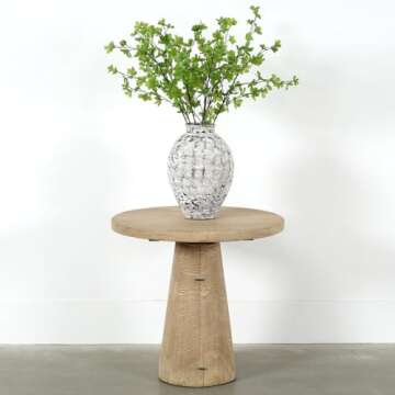 Artissance 32" Round Catania Table – Rustic Charm for Small Spaces