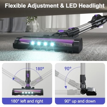 Lightweight 6 in 1 Cordless Vacuum for Pet Hair