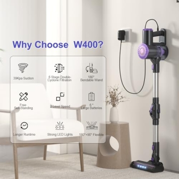 Lightweight 6 in 1 Cordless Vacuum for Pet Hair