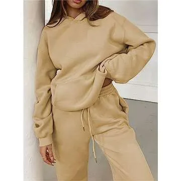 PAODIKUAI Women 2 Piece Hoodie Sweatsuits Set - Comfort & Style