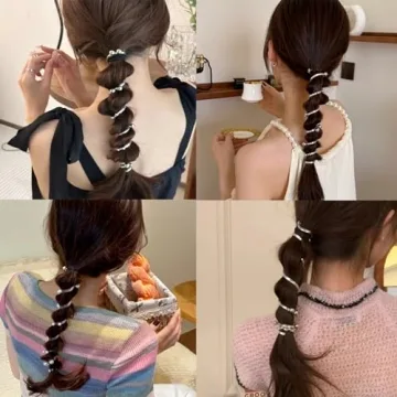 Spiral Hair Ties for Women with No-Crease Comfort