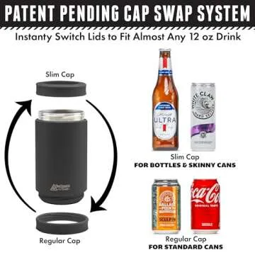 DUALIE 3 in 1 Insulated Can Cooler for All Drinks