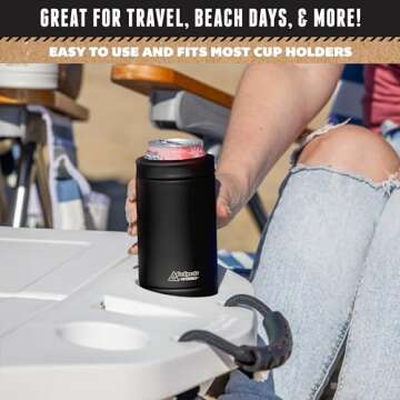 DUALIE 3 in 1 Insulated Can Cooler for All Drinks
