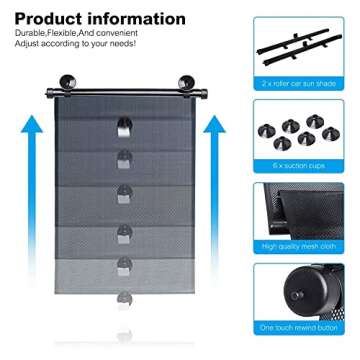 Sonrinss Car Window Shade - Protect Your Family from Sun