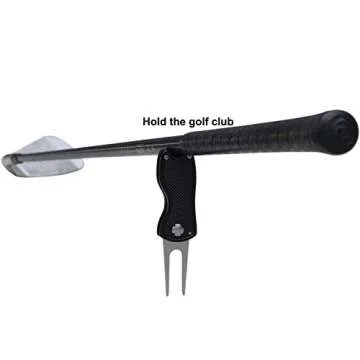 Foldable Magnetic Golf Divot Repair Tool Made of Metal