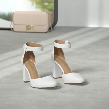 Stylish DREAM PAIRS High Heel Ankle Strap Pumps for Women