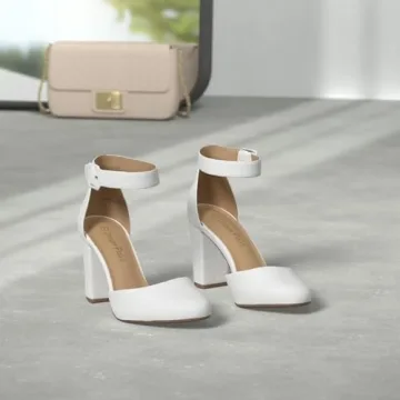 Stylish DREAM PAIRS High Heel Ankle Strap Pumps for Women