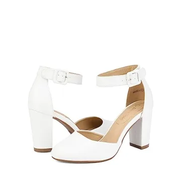 Stylish DREAM PAIRS High Heel Ankle Strap Pumps for Women