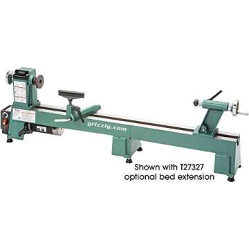 Grizzly Industrial T25920-12" x 18" Variable-Speed Benchtop Wood Lathe