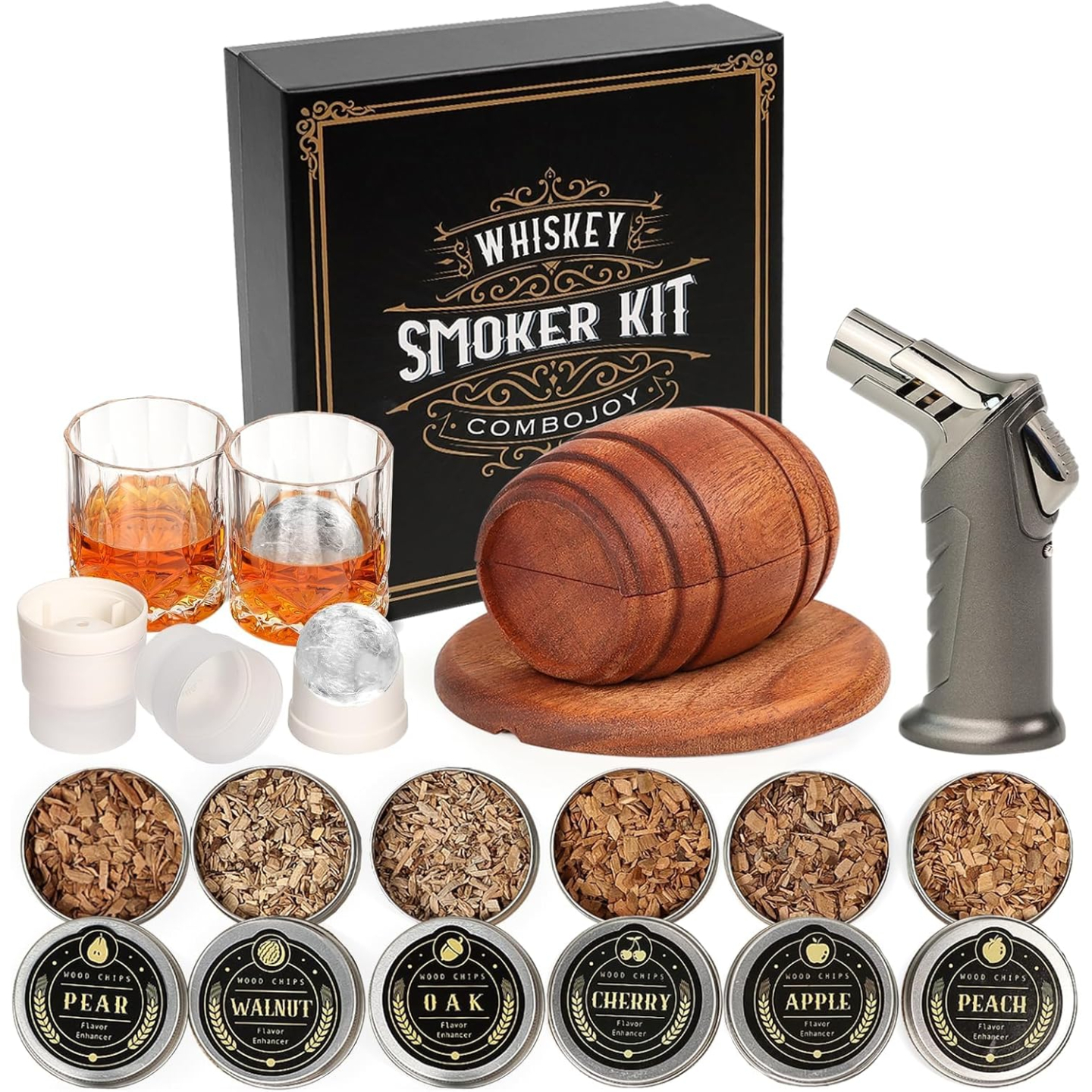 Whiskey Smoker Kit with Torch - Infuser & Accessories
