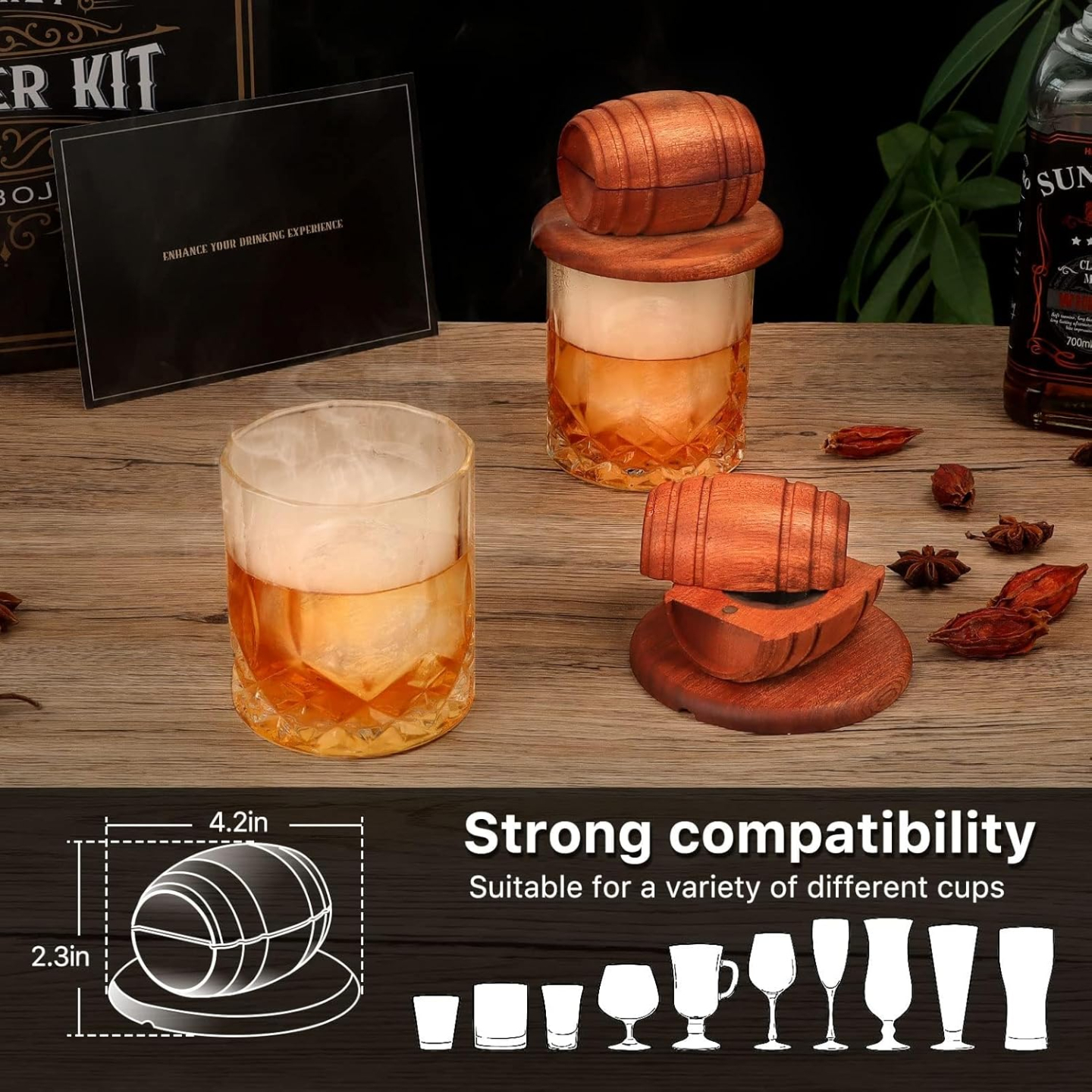 Whiskey Smoker Kit with Torch - Infuser & Accessories