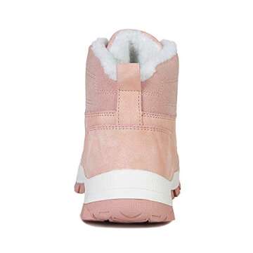 WateLves Mens Womens Snow Boots Winter Anti-Slip Ankle Booties Outdoor Slippers Slip On with Warm Fully Fur Lined