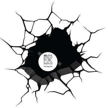 3D Light FX Marvel Avengers Hulk Fist 3D Deco Light, Plastic