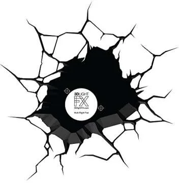 3D Light FX Marvel Avengers Hulk Fist 3D Deco Light, Plastic