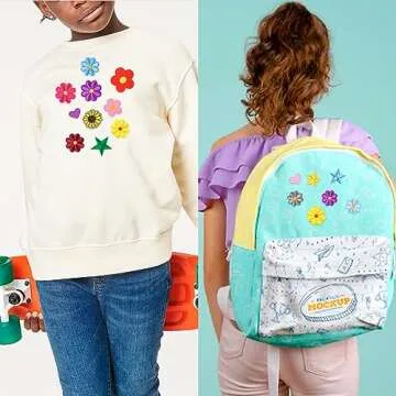 71 PCS Iron on Patches Versatile Embroidered Iron-On Patch Set for Clothes, Bags, and DIY Crafts Include Sunflowers, Hearts, Flowers, and More Pattern