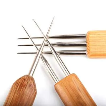 Dreadlocks Crochet Hooks for Hair 0.5mm (1 hook, 2 hooks, 3 hooks) Crochet Needles for Hair Dreadlock Hair Weaving Dreadlock Hooks Tool Set