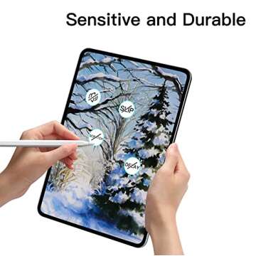 Mixblu Pen Tips Replacement for Apple Pencil 1st/2nd Generation, 4 Pack iPad Pencil Nibs Accessories, White