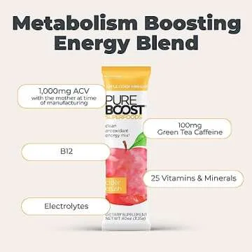 Pureboost Superfoods Clean Energy Booster - Cider Crush Flavor