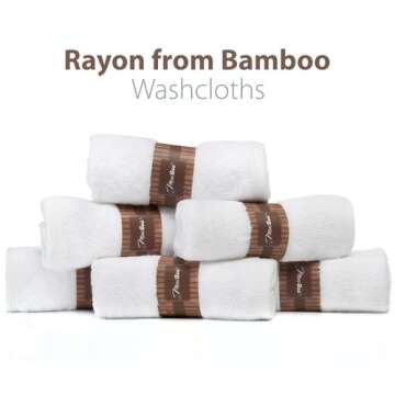 MINIBOO Baby Washcloths - Extra Soft & Absorbent