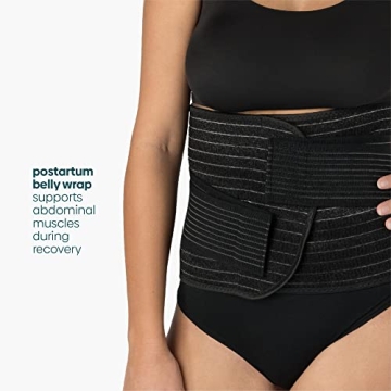 UpSpring Charcoal Postpartum Belly Wrap for New Moms