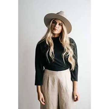 Gigi Pip Billie Tall Fedora Hat for Women, 100% Australian Wool Felt Hat, Fashion Hats for Fall, Winter, Spring and Summer