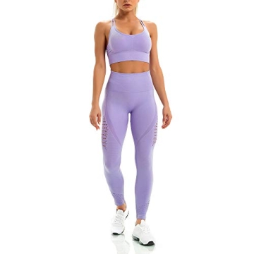 WodoWei Seamless Workout Set for Women - Yoga Leggings