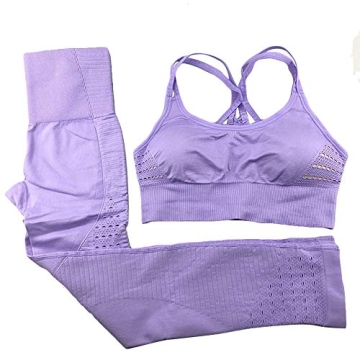 WodoWei Seamless Workout Set for Women - Yoga Leggings