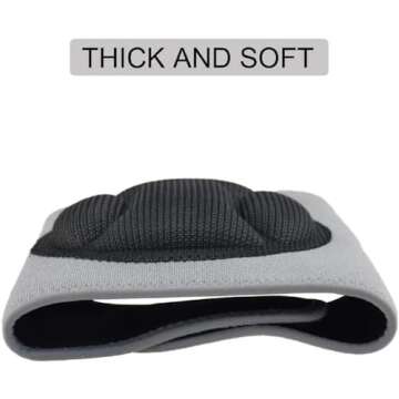 JYSW Gardening Knee Pads, Knee Protectors Home Protective Cushion with Lightweight EVA Foam Cushion, Soft Inner Liner, Easy Fit with Adjustable Straps for Cleaning Work Scrubbing Floors Pruning (M)