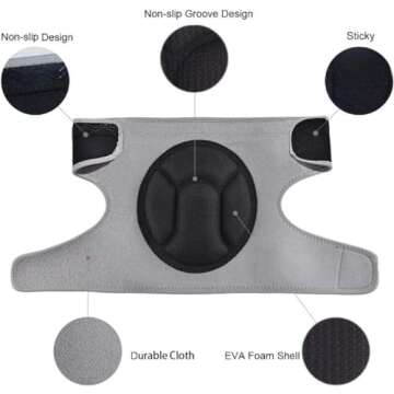 JYSW Gardening Knee Pads, Knee Protectors Home Protective Cushion with Lightweight EVA Foam Cushion, Soft Inner Liner, Easy Fit with Adjustable Straps for Cleaning Work Scrubbing Floors Pruning (M)