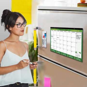 Magnetic Calendar 2025-2026 for Fridge, 17x12 Inches, Large, Schedule Planner Refrigerator, Monthly, January 2025- December 2026, 24 Months