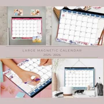 Magnetic Calendar 2025-2026: Fridge Planner, 24 Months