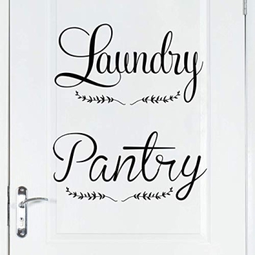 Stylish Laundry and Pantry Decals for Elegant Home Decor