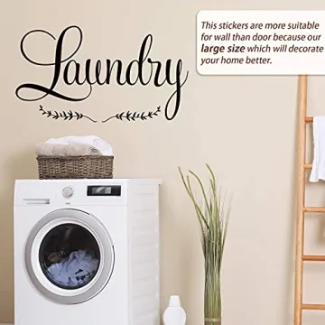 Stylish Laundry and Pantry Decals for Elegant Home Decor